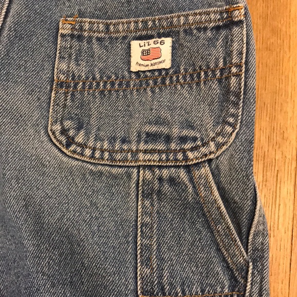 5/$25 Vintage Lil 66 Jean Overalls - Route 66 - Picture 4 of 8